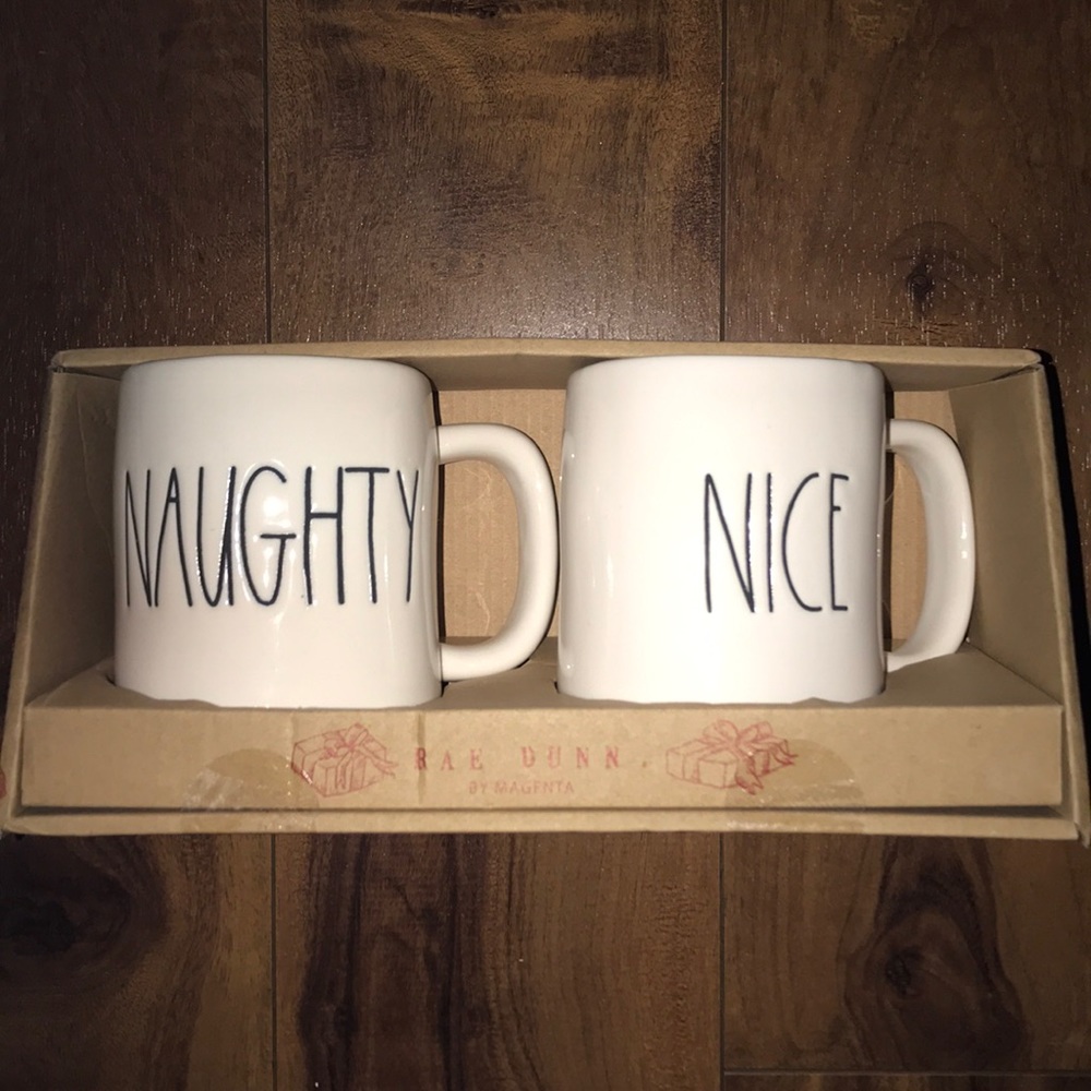 Naughty and Nice mug set